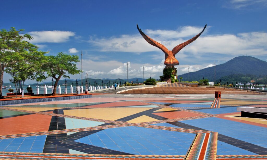 The giant eagle statue at Eagle Square in Kuah, Langkawi's main town and ferry port